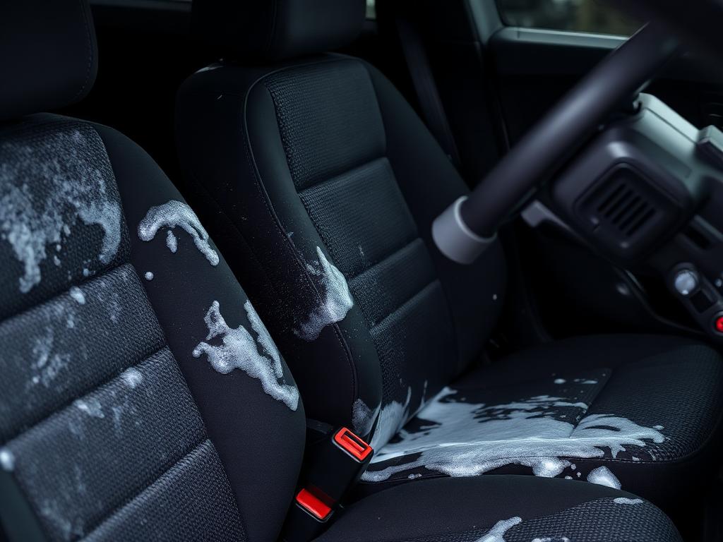 Limpieza profunda de tapizados de tela en un auto